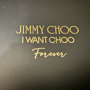 Jimmy Choo Black and Gold Box with 2 bottles included 3.3 &1.1.
